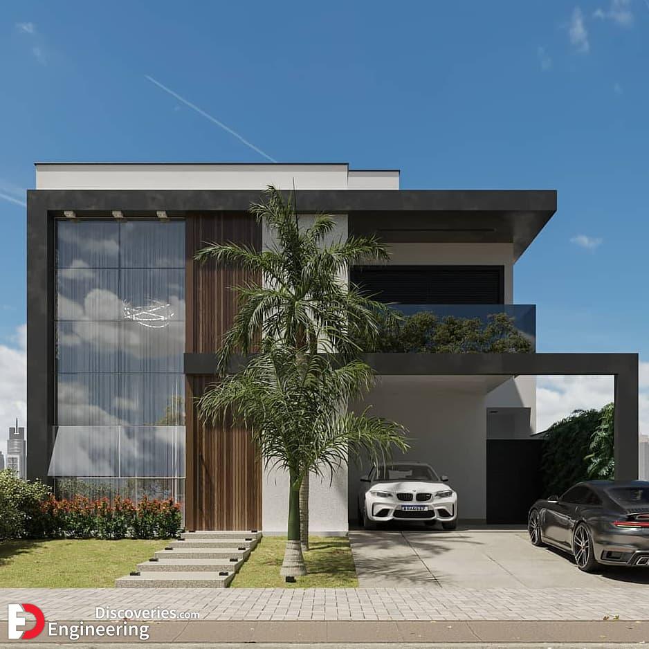 طراحی نما مدرن ویلا لوکس